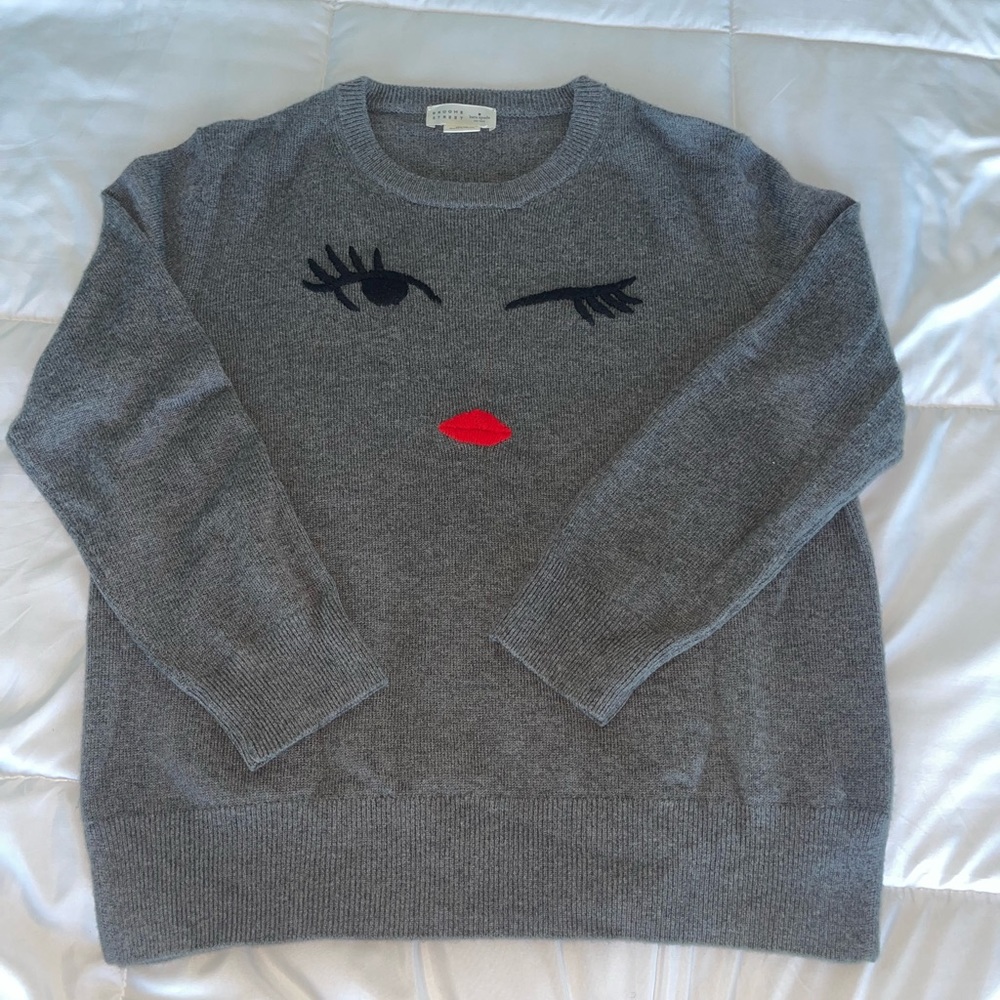 Kate spade Grey wool crew neck pull over sweater